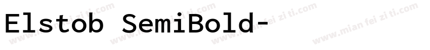 Elstob SemiBold字体转换